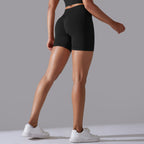 Womens Sports Yoga 90% nylon 10%spandex Seamless Shorts Y-6632 print logo 69