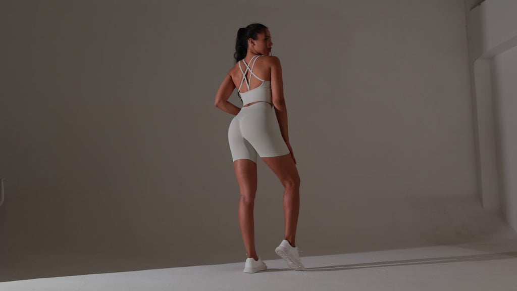 Womens Sports Yoga 90% nylon 10%spandex Seamless Shorts Y-6632 print logo 14
