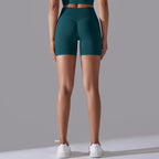 Womens Sports Yoga 90% nylon 10%spandex Seamless Shorts Y-6632 print logo 18