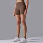 Womens Sports Yoga 90% nylon 10%spandex Seamless Shorts Y-6632 print logo 50