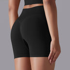 Womens Sports Yoga 90% nylon 10%spandex Seamless Shorts Y-6632 print logo 74