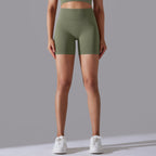 Womens Sports Yoga 90% nylon 10%spandex Seamless Shorts Y-6632 print logo 94
