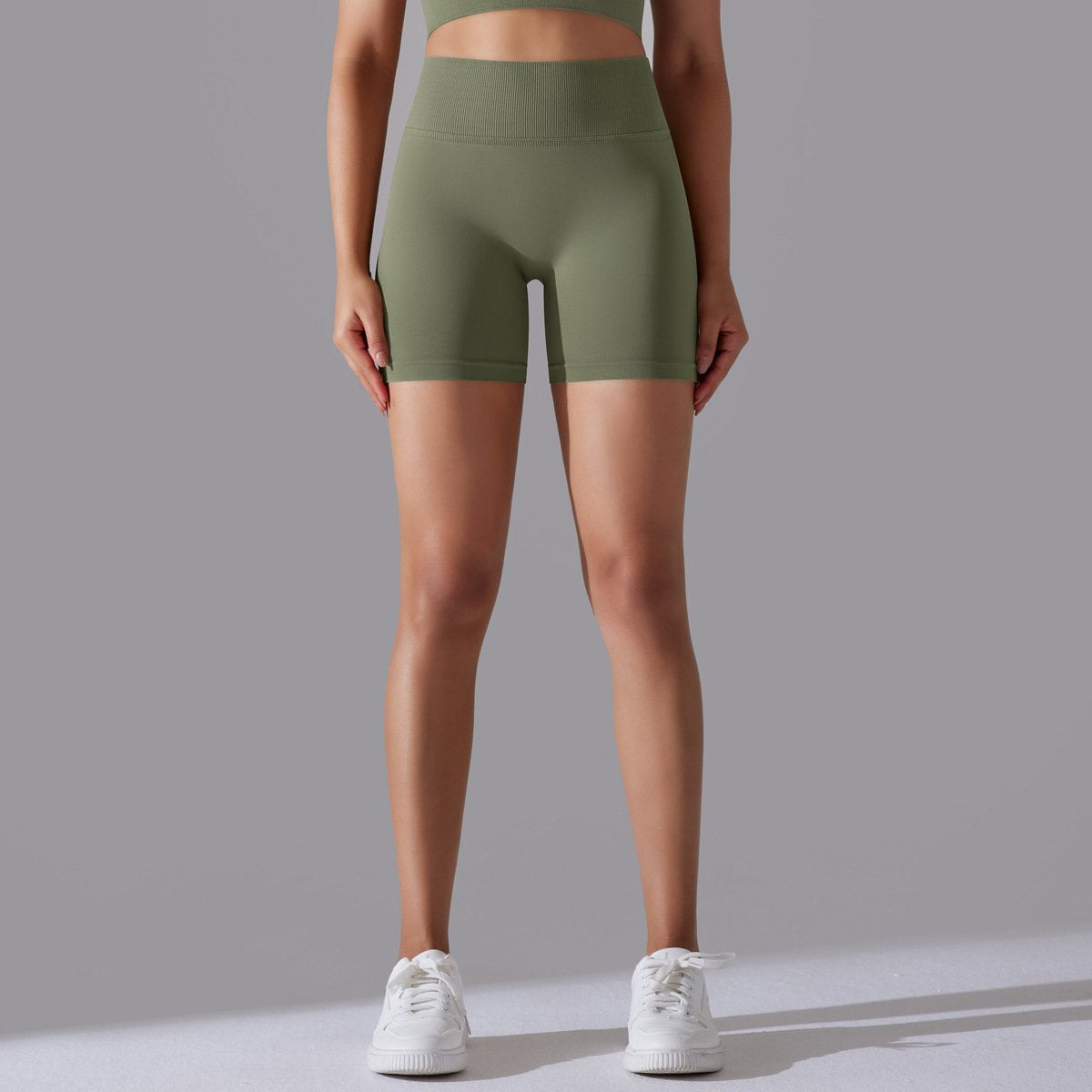 Womens Sports Yoga 90% nylon 10%spandex Seamless Shorts Y-6632 print logo 94