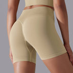 Womens Sports Yoga 90% nylon 10%spandex Seamless Shorts Y-6632 print logo 10