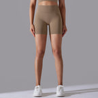 Womens Sports Yoga 90% nylon 10%spandex Seamless Shorts Y-6632 print logo 78