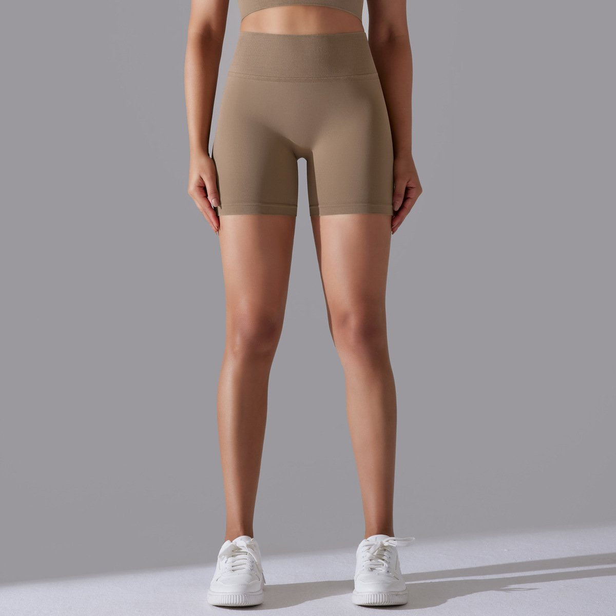 Womens Sports Yoga 90% nylon 10%spandex Seamless Shorts Y-6632 print logo 78