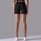 Womens Sports Yoga 90% nylon 10%spandex Seamless Shorts Y-6632 print logo 66