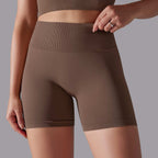 Womens Sports Yoga 90% nylon 10%spandex Seamless Shorts Y-6632 print logo 62