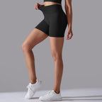 Womens Sports Yoga 90% nylon 10%spandex Seamless Shorts Y-6632 print logo 71