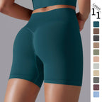 Womens Sports Yoga 90% nylon 10%spandex Seamless Shorts Y-6632 print logo 15