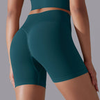 Womens Sports Yoga 90% nylon 10%spandex Seamless Shorts Y-6632 print logo 3