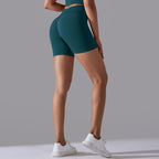 Womens Sports Yoga 90% nylon 10%spandex Seamless Shorts Y-6632 print logo 39
