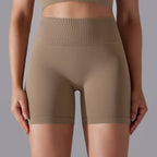 Womens Sports Yoga 90% nylon 10%spandex Seamless Shorts Y-6632 print logo 87