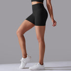 Womens Sports Yoga 90% nylon 10%spandex Seamless Shorts Y-6632 print logo 63