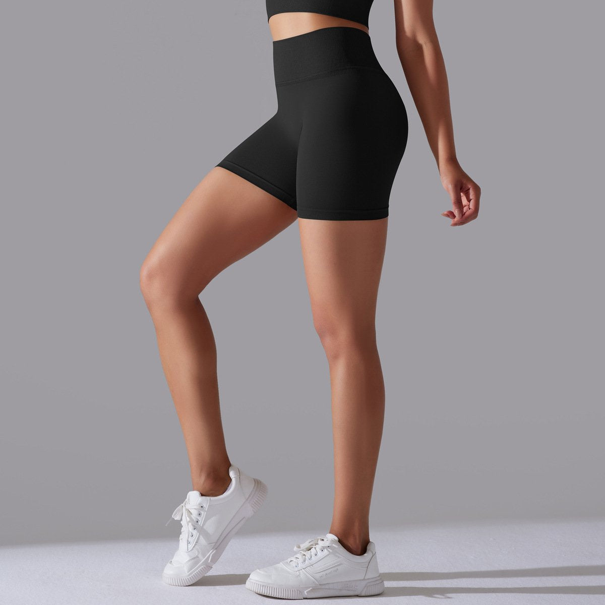 Womens Sports Yoga 90% nylon 10%spandex Seamless Shorts Y-6632 print logo 63