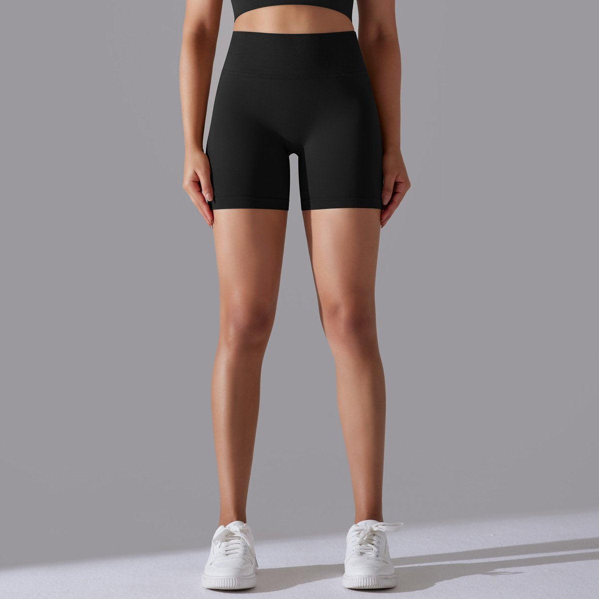Womens Sports Yoga 90% nylon 10%spandex Seamless Shorts Y-6632 print logo 64