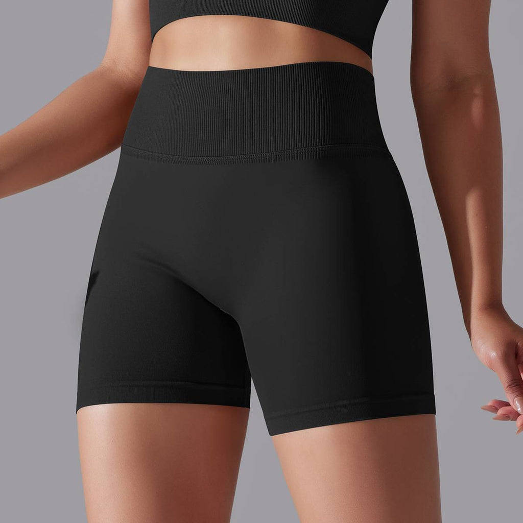 Womens Sports Yoga 90% nylon 10%spandex Seamless Shorts Y-6632 print logo 76