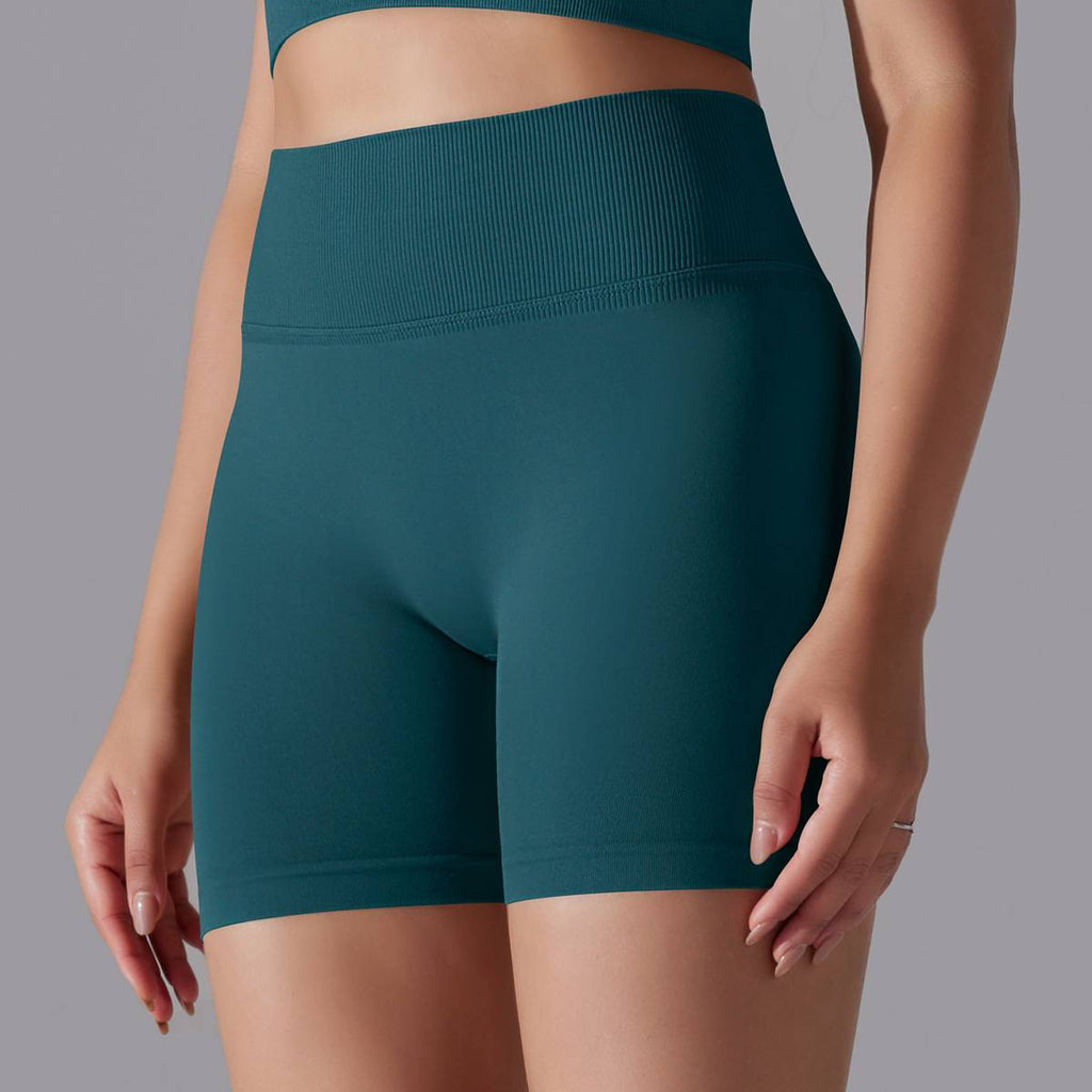 Womens Sports Yoga 90% nylon 10%spandex Seamless Shorts Y-6632 print logo 44