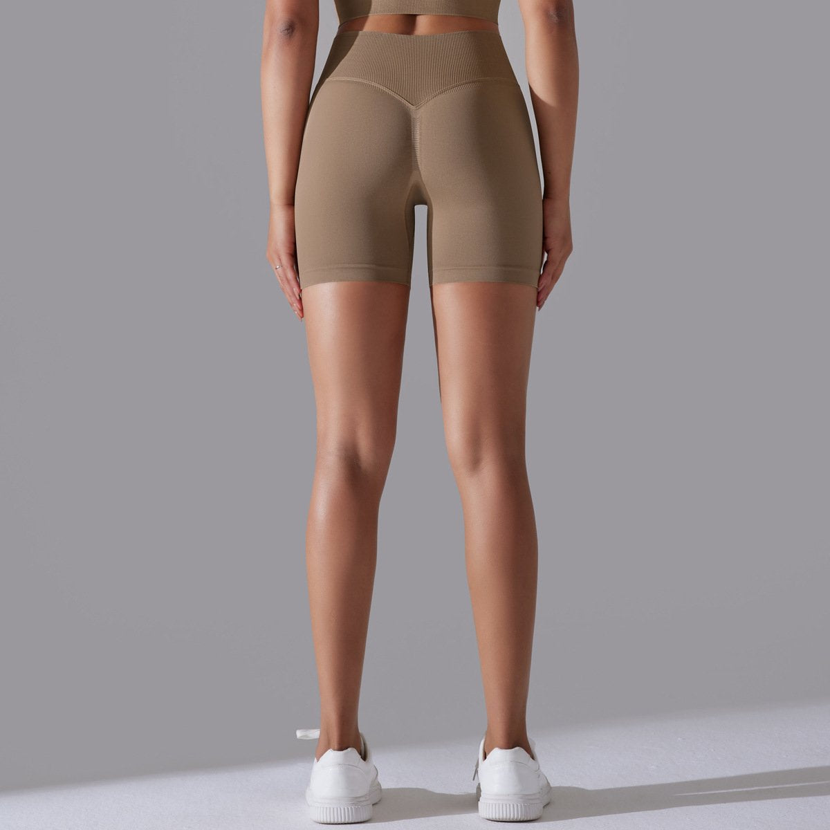 Womens Sports Yoga 90% nylon 10%spandex Seamless Shorts Y-6632 print logo 80