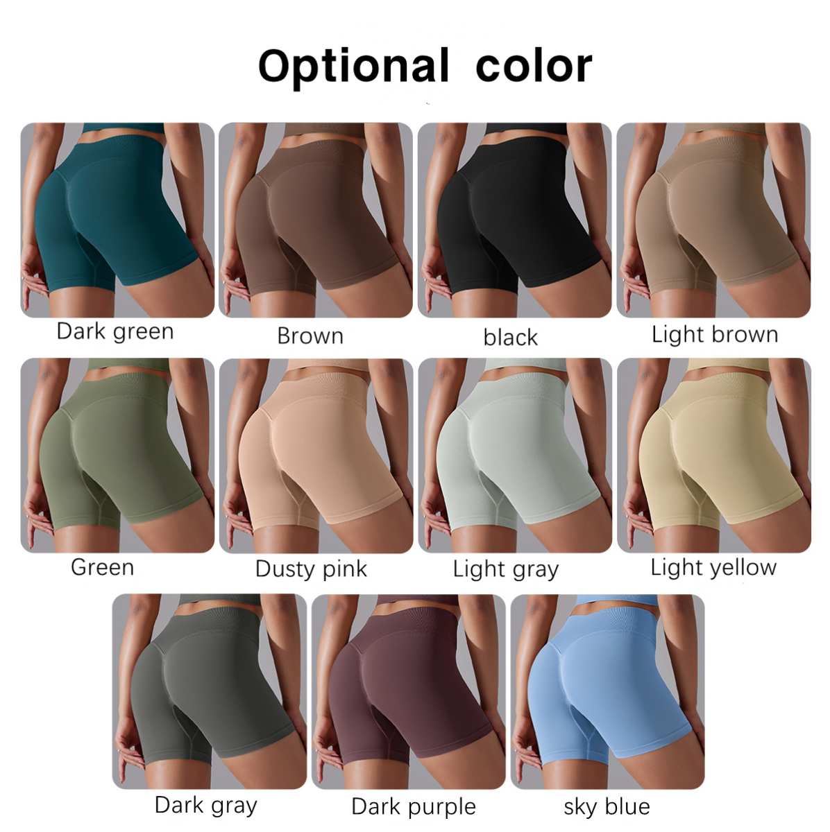 Womens Sports Yoga 90% nylon 10%spandex Seamless Shorts Y-6632 print logo 32