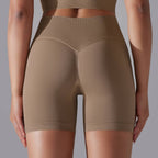 Womens Sports Yoga 90% nylon 10%spandex Seamless Shorts Y-6632 print logo 88