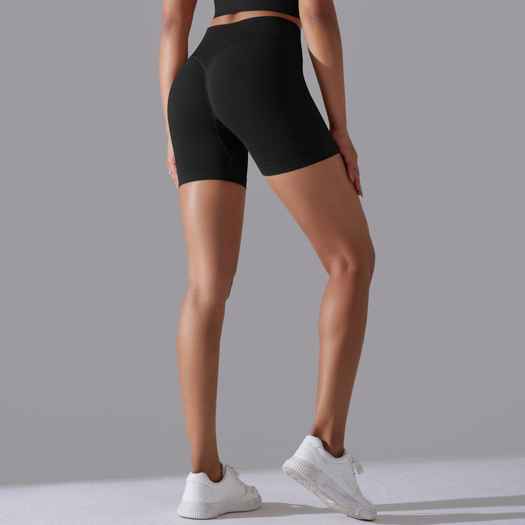 Womens Sports Yoga 90% nylon 10%spandex Seamless Shorts Y-6632 print logo 68