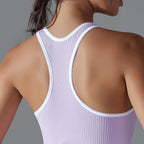 Womens Sports Fitness 90%Nylon 10%Spandex Tank Top Y-6633 print logo 53