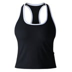 Womens Sports Fitness 90%Nylon 10%Spandex Tank Top Y-6633 print logo 10