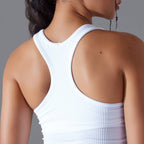Womens Sports Fitness 90%Nylon 10%Spandex Tank Top Y-6633 print logo 34