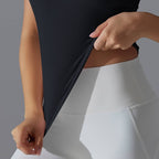 Womens Sports Fitness 90%Nylon 10%Spandex Tank Top Y-6633 print logo 67