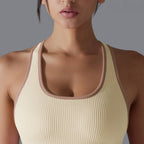 Womens Sports Fitness 90%Nylon 10%Spandex Tank Top Y-6633 print logo 47