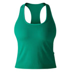 Womens Sports Fitness 90%Nylon 10%Spandex Tank Top Y-6633 print logo 11