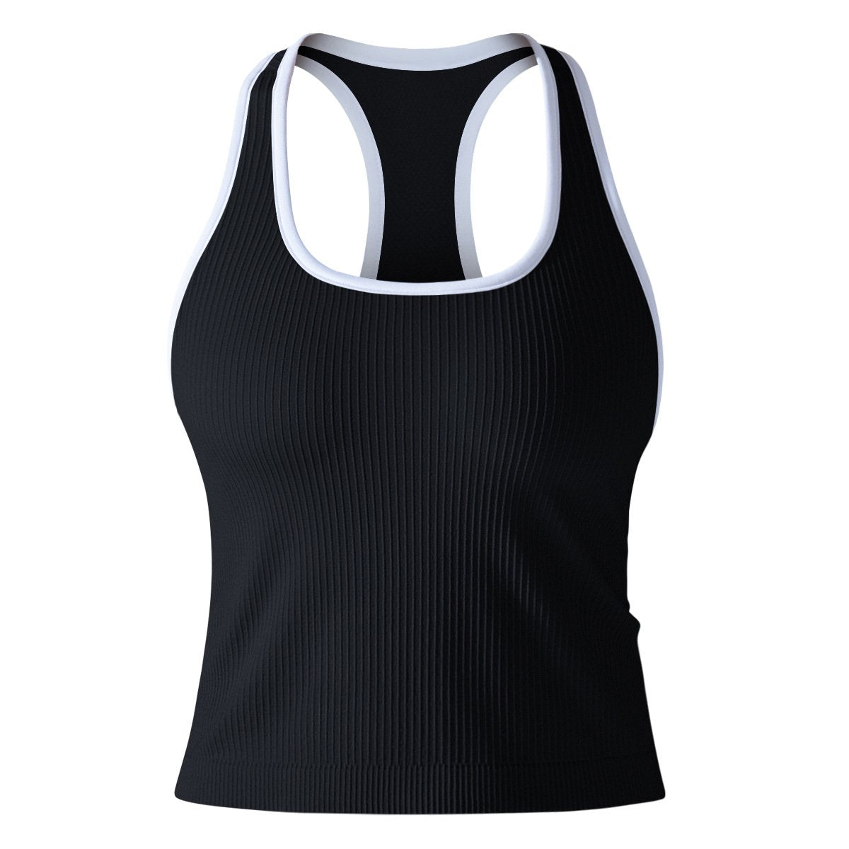 Womens Sports Fitness 90%Nylon 10%Spandex Tank Top Y-6633 print logo 20