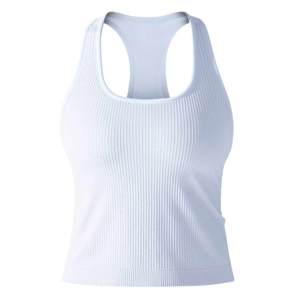 Womens Sports Fitness 90%Nylon 10%Spandex Tank Top Y-6633 print logo 16