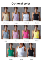Womens Sports Fitness 90%Nylon 10%Spandex Tank Top Y-6633 print logo 28