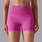 Womens Sports Fitness 90% nylon 10%spandex Seamless Shorts Y-6635 print logo 1