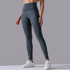 Womens Gym Training 90%nylon 10%spandex Leggings Y-6635 print logo 57