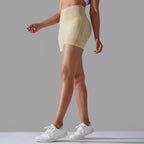 Womens Sports Fitness 90% nylon 10%spandex Seamless Shorts Y-6635 print logo 64