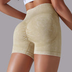 Womens Sports Fitness 90% nylon 10%spandex Seamless Shorts Y-6635 print logo 72