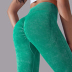 Womens Gym Training 90%nylon 10%spandex Leggings Y-6635 print logo 89