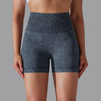 Womens Sports Fitness 90% nylon 10%spandex Seamless Shorts Y-6635 print logo 52