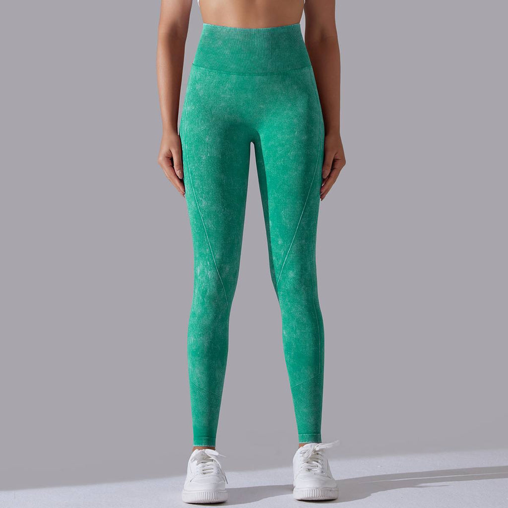 Womens Gym Training 90%nylon 10%spandex Leggings Y-6635 print logo 77