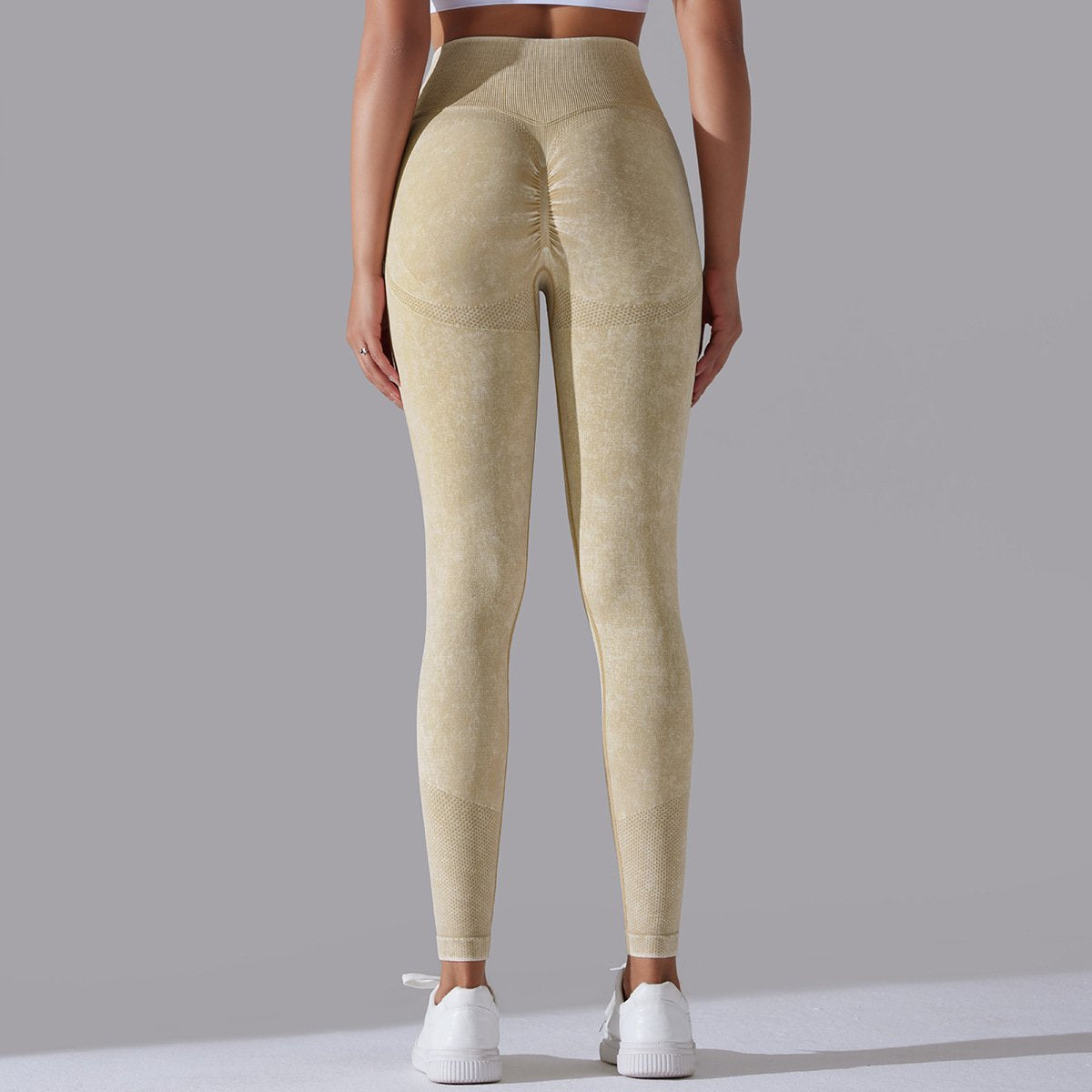 Womens Gym Training 90%nylon 10%spandex Leggings Y-6635 print logo 65