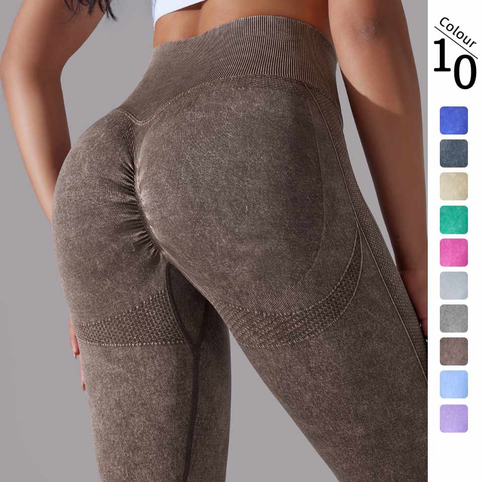 Womens Gym Training 90%nylon 10%spandex Leggings Y-6635 print logo 13