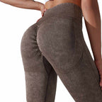 Womens Gym Training 90%nylon 10%spandex Leggings Y-6635 print logo 17