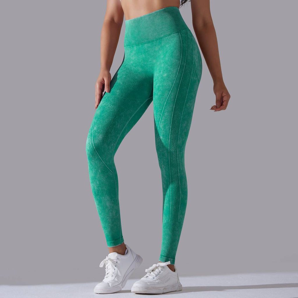 Womens Gym Training 90%nylon 10%spandex Leggings Y-6635 print logo 85