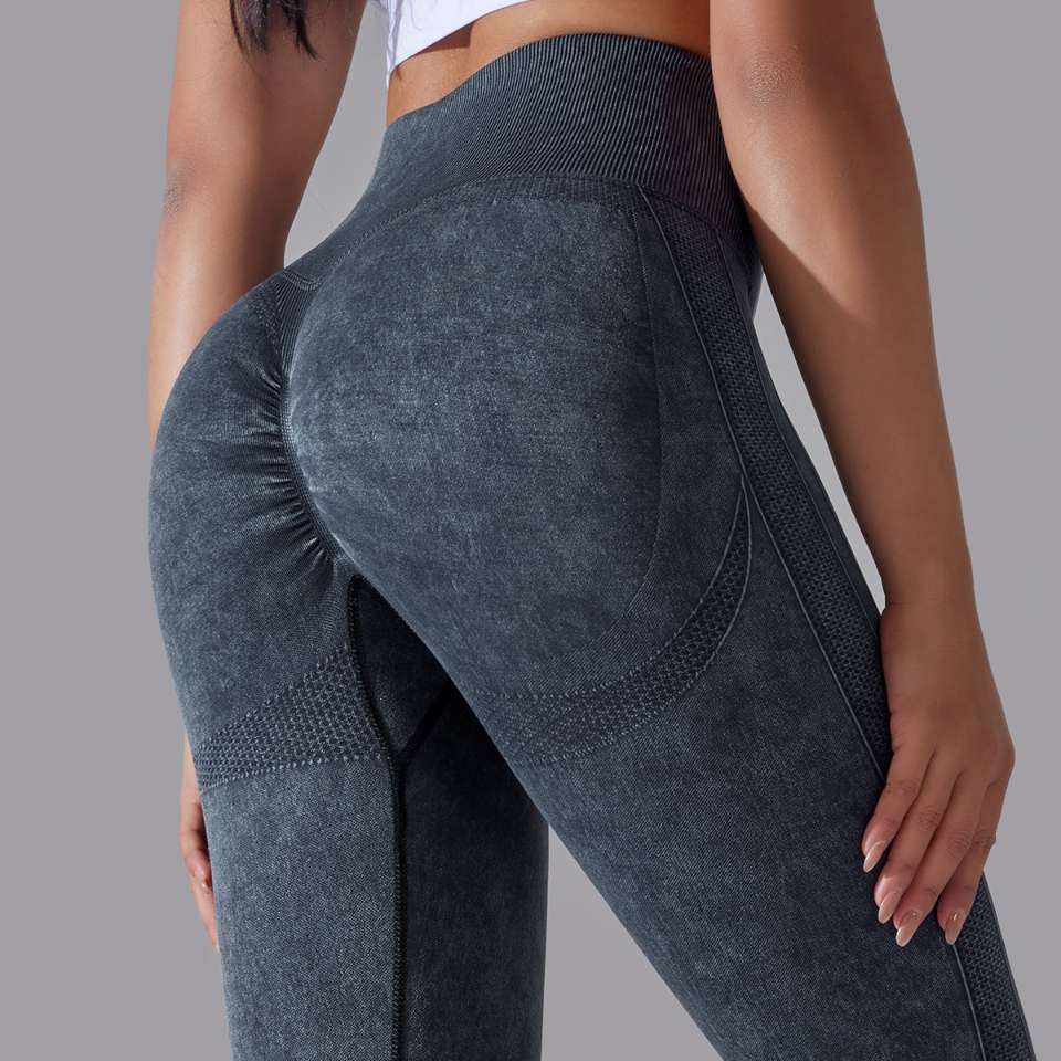 Womens Gym Training 90%nylon 10%spandex Leggings Y-6635 print logo 61