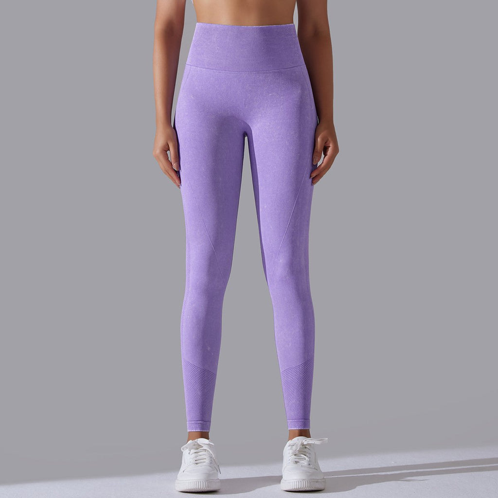 Womens Gym Training 90%nylon 10%spandex Leggings Y-6635 print logo 1