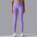 Womens Gym Training 90%nylon 10%spandex Leggings Y-6635 print logo 1