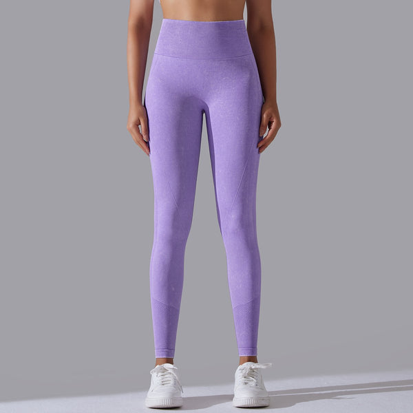 Womens Gym Training 90%nylon 10%spandex Leggings Y-6635 print logo 1
